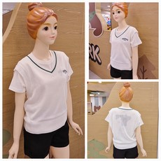 [소이주니어]논현뉴코아 24년여름신상 ** 남녀공용 ** 유니 브이넥 니트 조끼 ** 마네킹 키 155 11호 착용 **