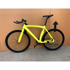 픽시자전거 택배 자전거 FixieBike자전거 알루미늄합금 26inch앞뒤로 뉴타입 근육 타입학생 남녀 3개날, T12-형광황 앞뒤 40링-6Y3