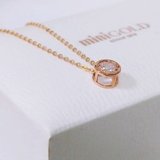 미니골드 김천점 폴인 팬던트 2푼모줄 체인 14K 목걸이