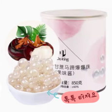 상온 즉석타 피오카펄 올방개 펄 진주 알알이 투명 펄 밀크티 펄 디저트 토핑재료, 850g, 1개, 1개입