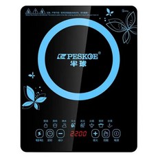 핫플레이트 전기곤로 인덕션 미니 전기 유도 조리기 보일러 방수 2200W 볶음 요리 플레이트 지능형 냄비 스토브 쿡탑 버너 220V, KR, blue, 6) blue - KR