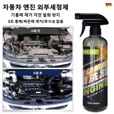 자동차 엔진 외부세정제 엔진 크리너 엔진 외부 세척제 세정제 다용도 엔진룸 실외세정제 세차용품 강력세정제 다목적 실외세정제, 500ml, 2개, 500ml
