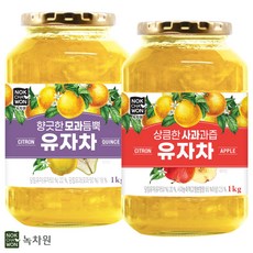 [녹차원] 사과유자차1kg+모과유자차1kg, 1kg, 1세트, 1개입