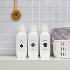 액체 가루 세탁 세제 소분 용기 리필통 4종, 옵션1.뉴 심플 액체 용기-S, 1개