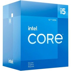 인텔 코어 i512400F 알더레이크 CPU LGA 1700 2.5GHz 6코어 65W 18MB 캐시 데스크톱 프로세서, 1개 - 인텔i512400f