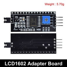 LCD1602 I2C 모듈 PCF8574T 인터페이스 ARDUINO용 파란색 문자 녹색 5V LCD 디스플레이 16X2 노란색 IIC PCF8574 화면, IIC Interface