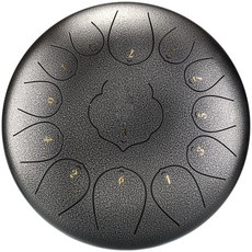 점품 15음 13음색 초보자 정품 스톤 텅 드럼 Handpan, [학생13음] 빈티지 실버