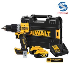 DEWALT 디월트 DCD805P2T 20V MAX XR 브러쉬리스 프리미엄 컴팩트 햄머 드릴 드라이버 배터리선택 재고, 배터리1개세트, 1개