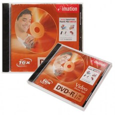 [1+1] 2Hr 1P Photos dvdr 슬림케이스 Data imation Video 16X 공dvdr DVD R, 2개