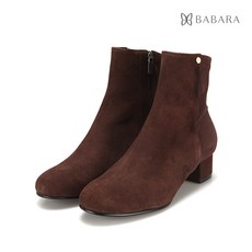 바바라 스웨이드 데일리 여성앵클부츠 4cm_BBD808BR