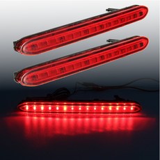 1Pair LED 자동 리어 브레이크 주차 경고 램프 러닝 테일 범퍼 리플렉터 라이트 오디세이 2007 용 혼다 용 LED|자동차 라이트 어셈블리|, 1개, 단일, 단일