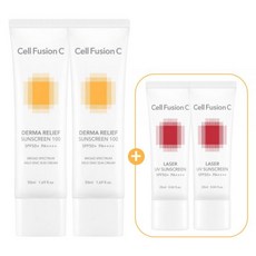 2+1 셀퓨전씨 더마 릴리프 썬스크린 50ml+50ml 온가족 데일리 저자극 마일드 무기자차 선크림, 아쿠아티카썬25ml, 아쿠아티카썬25ml