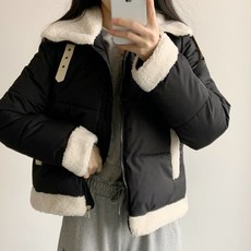 일라이티 하이넥 데일리 도톰 패딩
