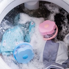 세탁기 부유물 거름망 거름망 제모기 제모기 오염제거 빨래볼 세탁보호구 매화형 빨래볼, 별도 포장 블루, 하나