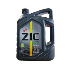 SK 지크 제로 X7 0W30 6L 합성디젤 DPF 가솔린 LPG 엔진오일, 1개