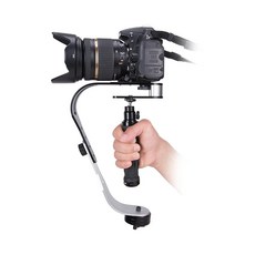 핸드헬드 디지털 카메라 스태빌라이저 짐벌 DSLR 5DII 모션 카메라 스테디캠 고프로 Dji 소니 샤오미 스마트폰 알루미늄, 1.Black, 1)Black