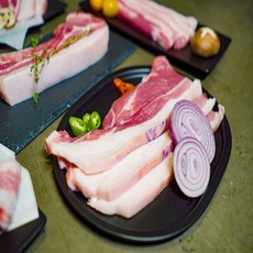 (HACCP JQ인증) 제주 흑돼지, 흑돼지 앞다리살 BBQ용 (3cm), 1개, 1kg