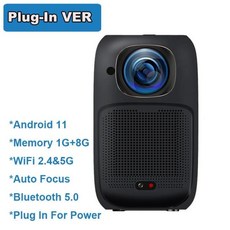 2024 스마트 야외 프로젝터 안드로이드 11 듀얼 와이파이 6 BT5.0 4K 1080P 230 ANSI HD 홈 시네마, 02 Plug-in B_04 AU 플러그
