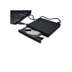 USB External Slim Laptop DVD Burner RW Enclosure Case Canddy Free CD ROM 드라이브, One Size, One Color