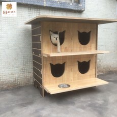 캣휠 무소음 고양이 쳇바퀴 원목 켓트텝 장난감 운동 가로 1m 세로 70cm 높이 1m, 1개