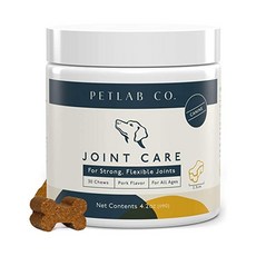 Petlab Co. Joint Chews for Dogs Canine Hip and Joint Support High Levels of Glucosamine Omega 3 Turmeric Vitamins and Minerals, 1개