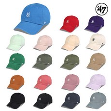 브랜드없음 47브랜드 뉴욕양키스 MLB 남자 여성 엠엘비 스몰 로고 볼캡 야구 모자 B-BSRNR17GWS 19종 택일