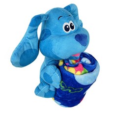 Northwest Character Hugger 베개 & 실크 터치 담요 세트 101.6cm x 127cm(40인치 50인치) 마이 리틀 포니 - 귀여운 레인보우 대시 1137, Blues Clues - 네이처 블루