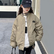 체크블룸 겨울 야구점퍼