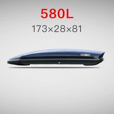 루프박스 셀프설치 SUV 초박형 캐리어 수하물 대용량 슬림한, 650L 블랙, 1개