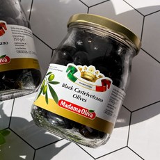 마다마올리바 블랙올리브 카스텔베트라노 350g, 6개