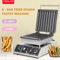호두과자기계 XEOLEO 상업용 Churro 만들기 전기 튀김 Churros 와플 콘 붙지 않는 1750W, 1.stainless steel - 220V 50HZ