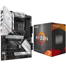 INLAND Micro Center AMD Ryzen 7 5700X 8코어 16스레드 잠금 해제 데스크탑 프로세서 번들 ASUS ROG Strix B550-A AM4 Zen 3, 기본 - 5700x