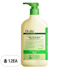 닥터아토 에센셜 모이스춰 워시 유아페이셜클렌져 마일드향, 12개, 500ml