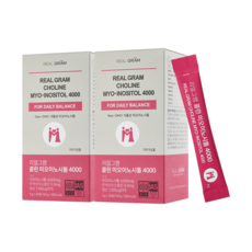 [본사직영] 리얼그램 미국산 콜린 미오이노시톨 고함량 4000mg, 2박스, 150g