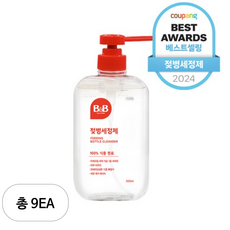 비앤비 액상형 젖병세정제, 600ml, 9개