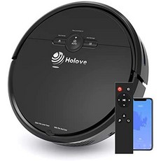 해외1568795 로봇 진공청소기 and Mopping sweeper 슬림 Holove D2 WIFI 와이파이 1800PA Strong Suction, Black_One Color, 상세 설명 참조0, 상세 설명 참조0