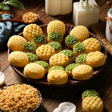 파인애플 틀 디저트 베이킹 까페 귀여운 빵 몰드 토끼 쿠키, 1개, 26.(30g)해피버니1개틀1개