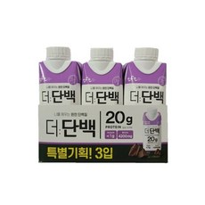 빙그레 더단백 드링크 250ml*3입 (초코), 3개, 250ml