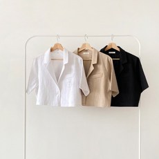 크롭린넨자켓