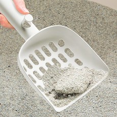 고양이모래스쿱 반려묘모래화장실스푼 거름망 뜨개, 1개