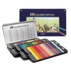 문화연필 100 틴 색연필