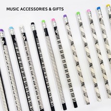 음악연필 피아노 악보연필 학원용 레슨용 선물용, 10개, 건반연필