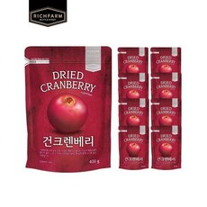 [리치팜너트]건크렌베리 400g x 9봉 건과일 크렌베리, 9개