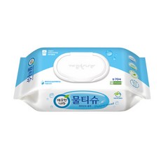 깨끗한나라 페퍼민트 물티슈 캡형 70매 10개