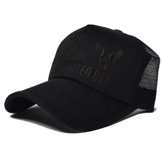 AVIREX (아빌렉스) 프런트 자수 LIMITED USA 메쉬 캡 (블랙 4)