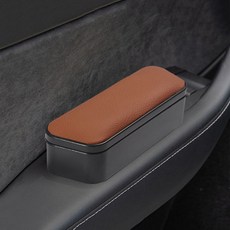 제이비오토 높이조절 운전석 팔걸이 받침대, 1개, 브라운