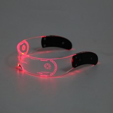 LED 전투력 측정 고글 사이버펑크 클러버 파티 선글라스 외계인 발광 팬텀 우주선 안경, 업그레이드