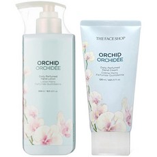 더페이스샵 데일리 퍼퓸 핸드 로션 오키드 튜브 + 펌핑 2종세트 (120ml+300ml)