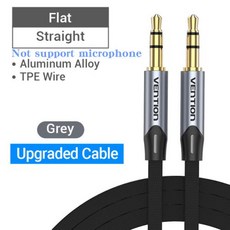 DAC 헤드폰앰프 휴대용 블루투스 Vention-잭 3.5 Aux 케이블 남성-남성 3.5mm 잭 HiFi 오디오 기타 자동차 마이크 스피커 케이블 코드, 13.BAP-flat - 3m - zencan3