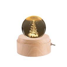 오르골무드등 수동 스노우볼 미니 오르골 뮤직박스 회전 목마 인테리어 소품 오르골, F